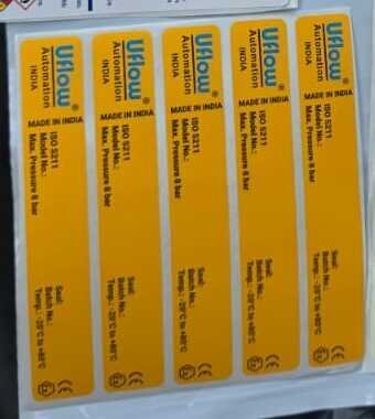 Industrial Product Label supplied by Great Packaging World
